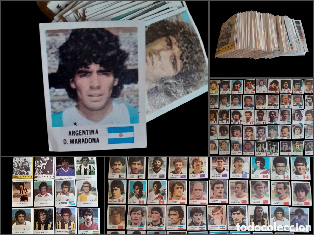 Cromos de f&uacute;tbol: Gran lote de cromos coleccionables Copa mundial Espa&ntilde;a 1982 edici&oacute;n uruguaya