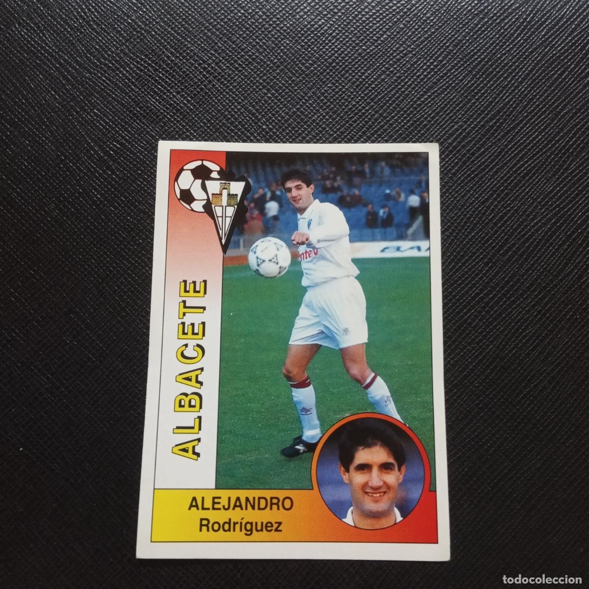 Fu&szlig;ball-Sticker: 4 ALEJANDRO ALBACETE PANINI 1994 1995 LIGA CROMO FUTBOL 94 95 - SIN PEGAR - A162 PG1