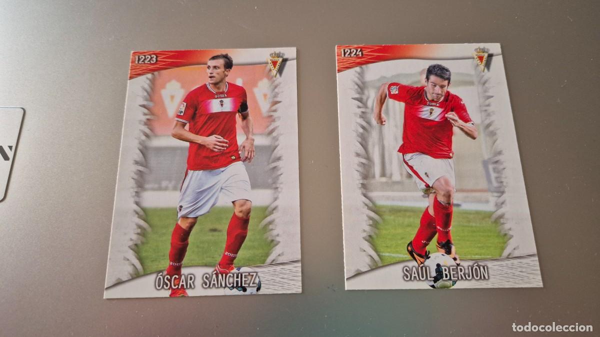 Cromos de F&uacute;tbol: LOTE MUNDICROMO 2013 2014 PLATINUM REAL MURCIA 1223 1224