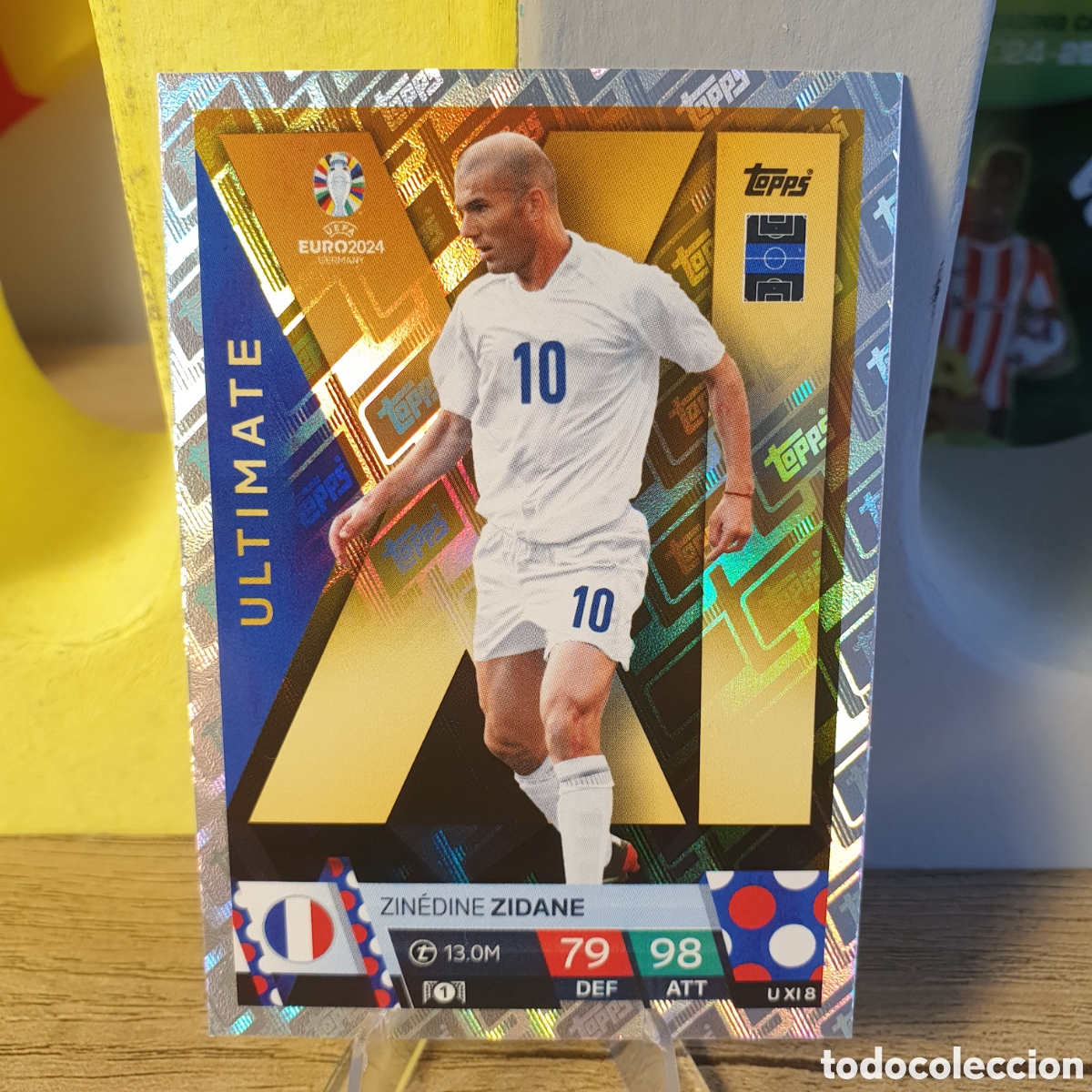 Cromos de F&uacute;tbol: UXI8 ULTIMATE ZIDANE Match Attax Euro 2024