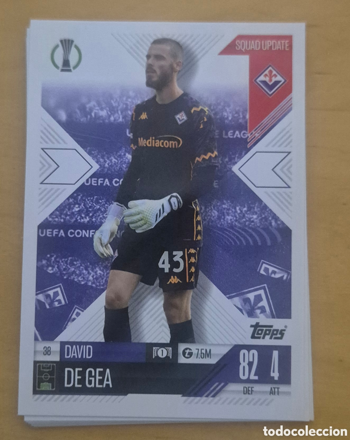 Cromos de f&uacute;tbol: 38 degea florentina topps match attax 25