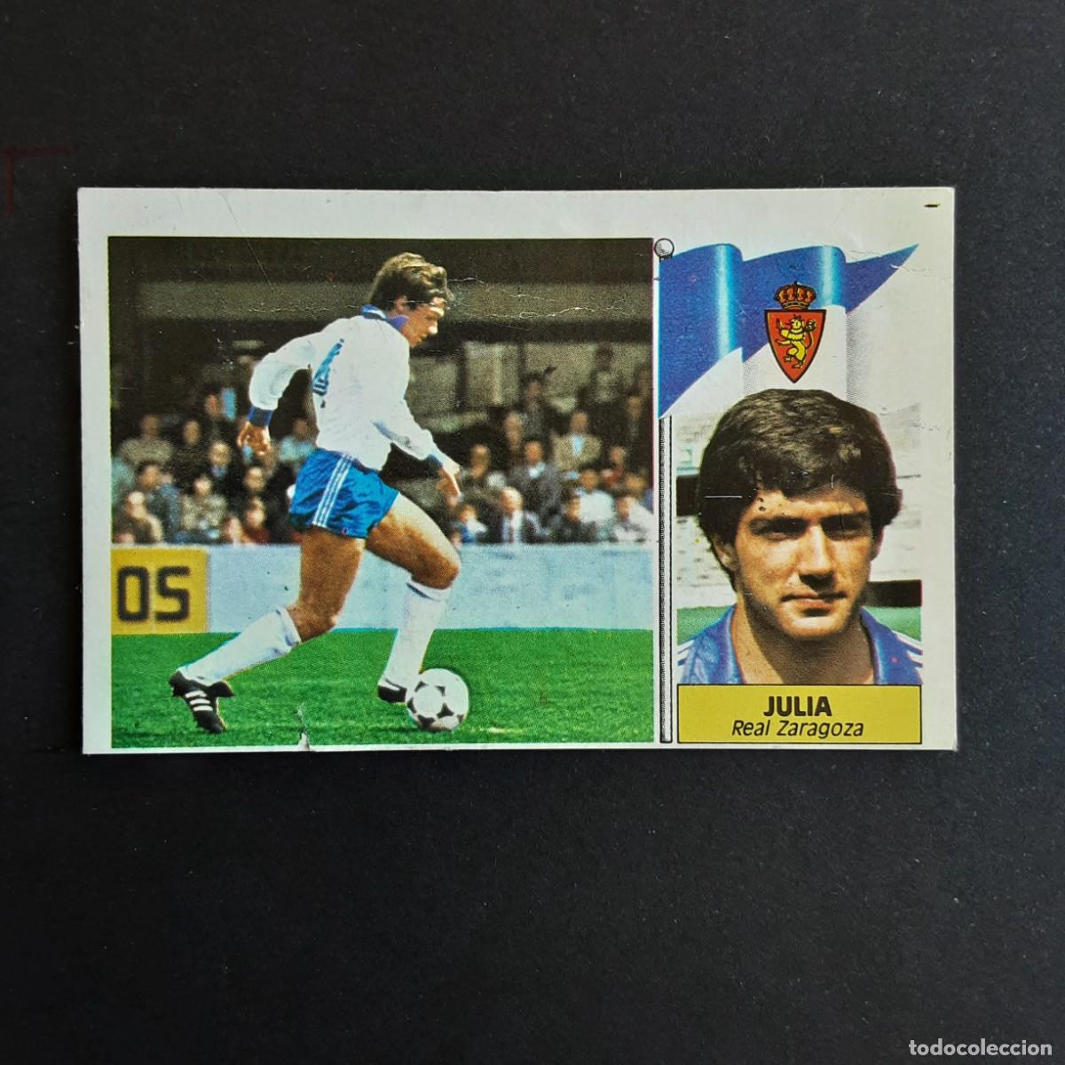 Fu&szlig;ball-Sticker: LIGA ESTE 1986 1987 86 87 EDICIONES ESTE JULIA ZARAGOZA DESPEGADO