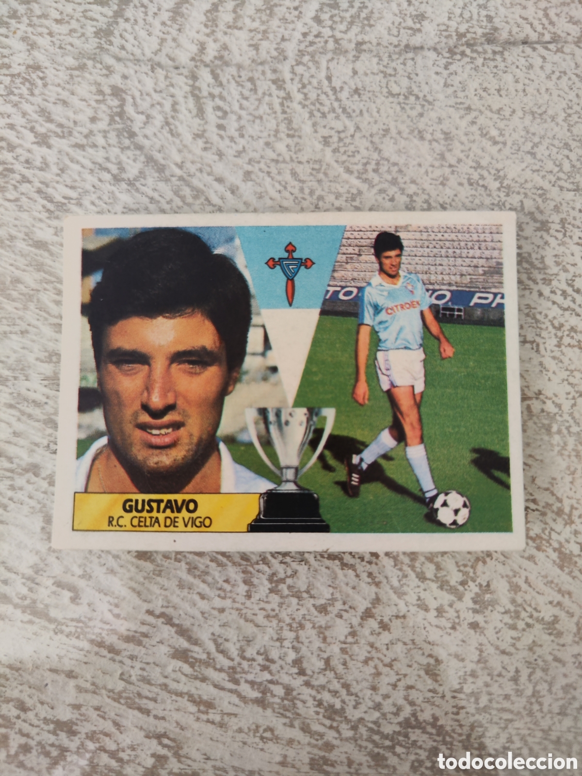 Cromos de f&uacute;tbol: Este 87 88 sin pegar Celta Gustavo - Foto 1
