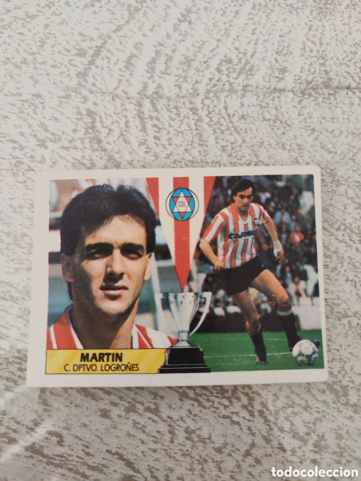 Cromos de f&uacute;tbol: Este 87 88 sin pegar Logro&ntilde;&eacute;s Mart&iacute;n - Foto 1