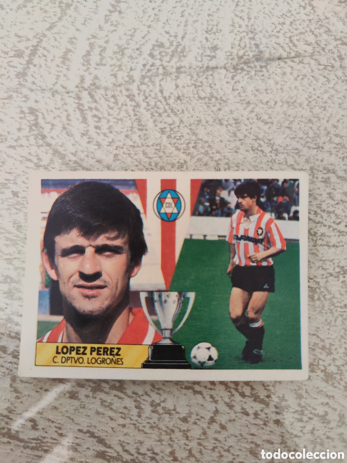 Cromos de f&uacute;tbol: Este 87 88 sin pegar Logro&ntilde;&eacute;s L&oacute;pez P&eacute;rez - Foto 1