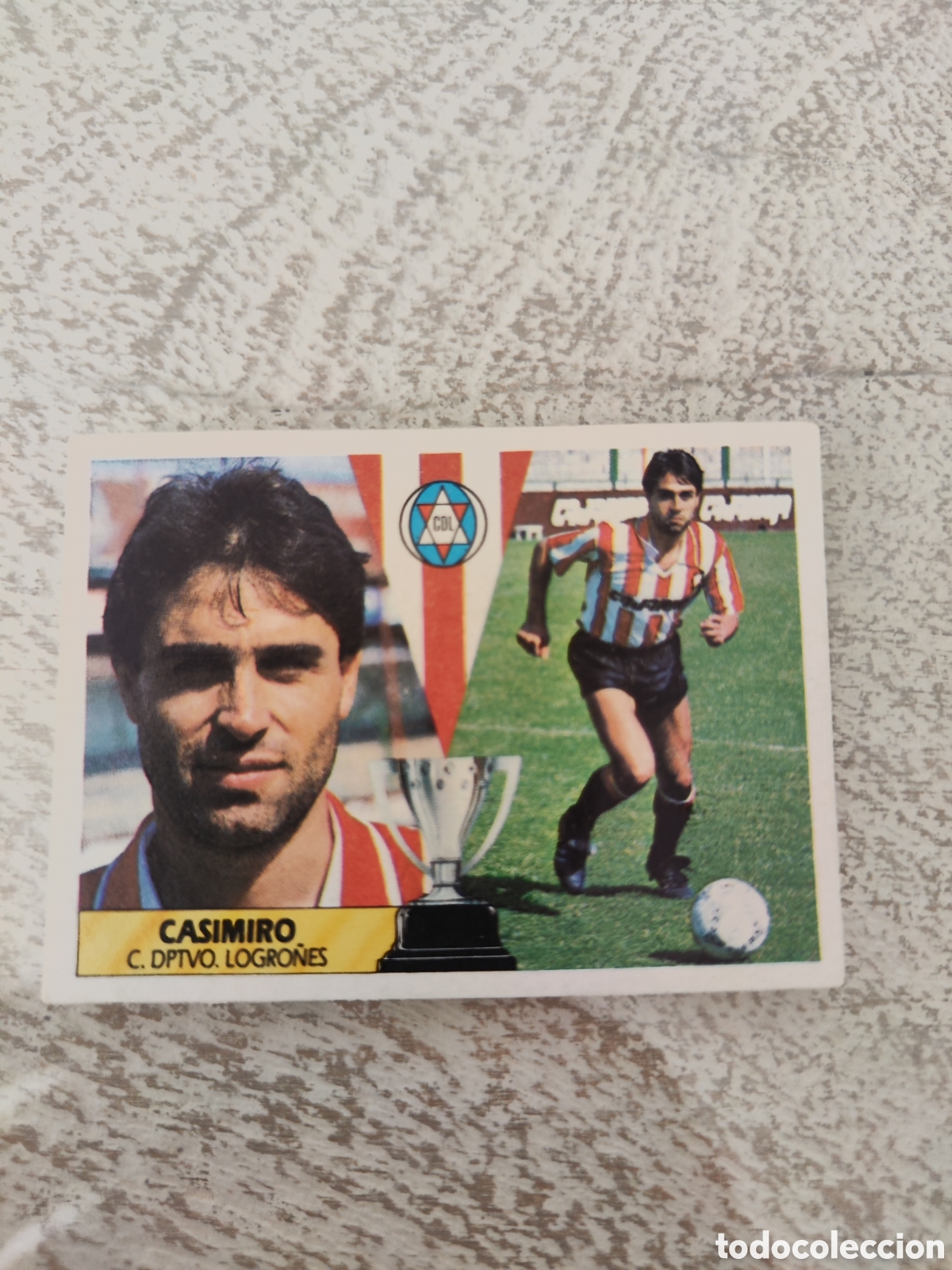 Cromos de f&uacute;tbol: Este 87 88 sin pegar Logro&ntilde;&eacute;s Casimiro - Foto 1