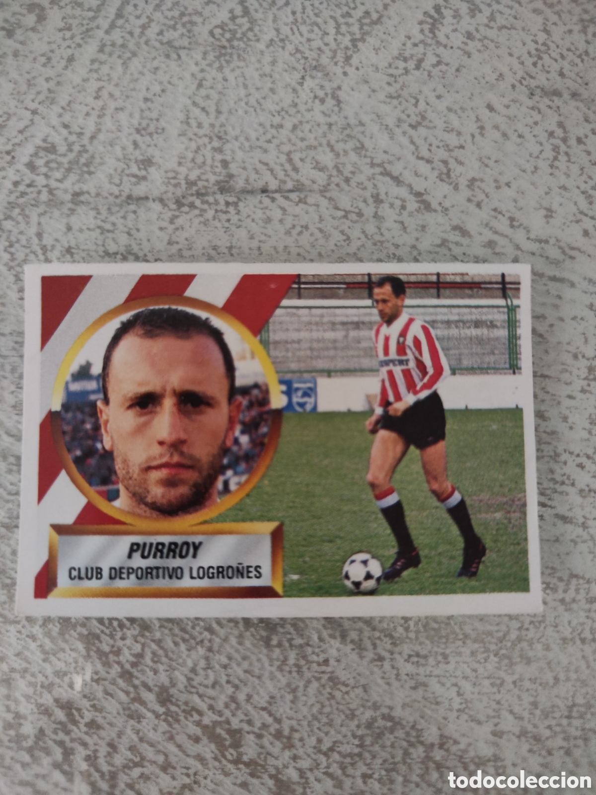 Cromos de f&uacute;tbol: Este 88 89 sin pegar Logro&ntilde;&eacute;s 5 Purroy - Foto 1