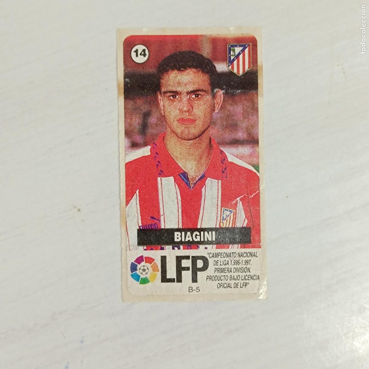 Football Stickers: CROMO CHICLE FUTBOL BIAGINI 1996 1997.