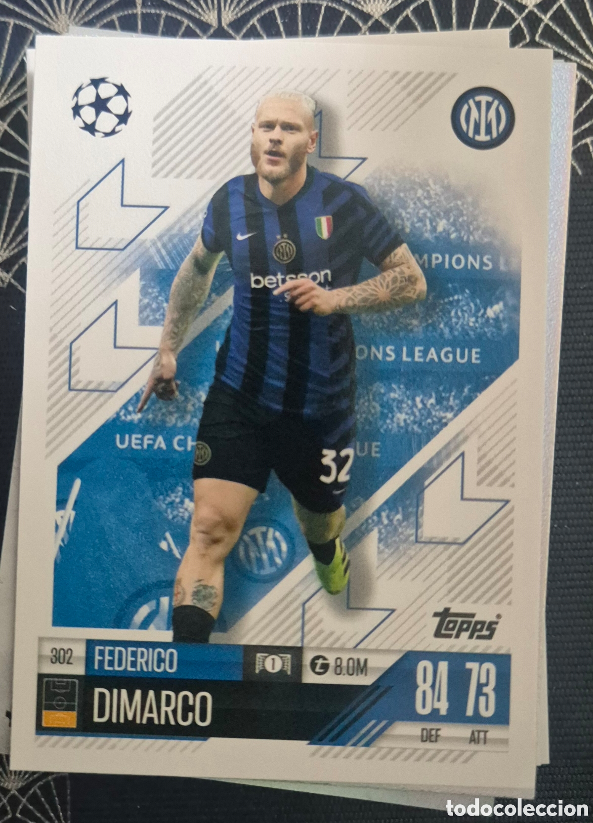Cromos de f&uacute;tbol: 302 dimarco inter topps match attax 25 - Foto 1