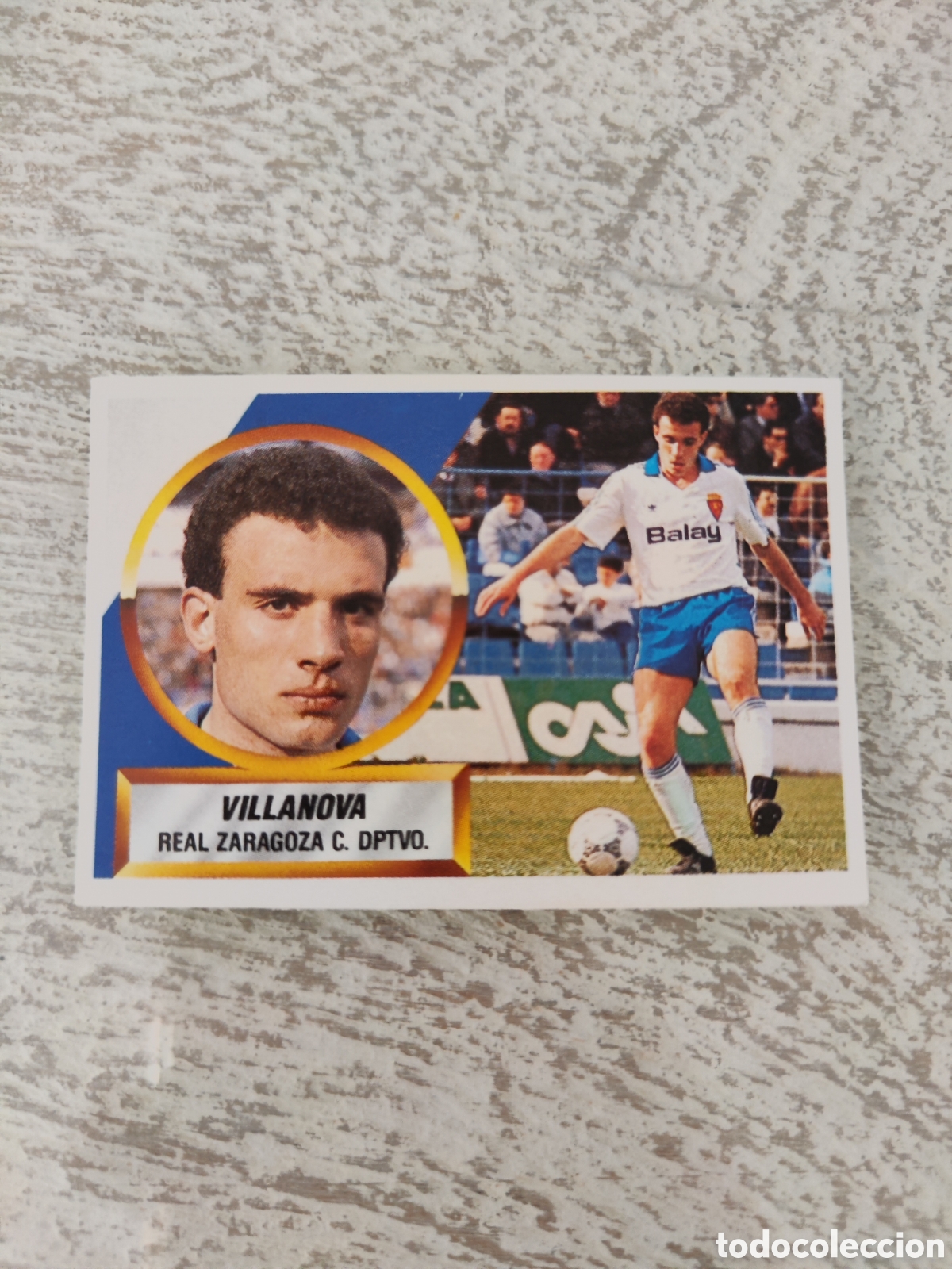 Cromos de F&uacute;tbol: Este 88 89 sin pegar Zaragoza 6 A Villanova