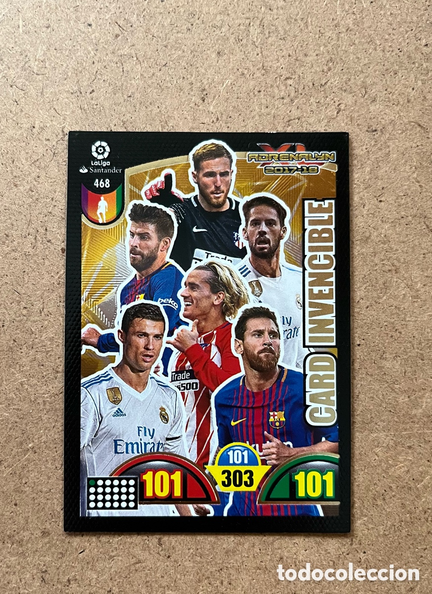 Cromos de f&uacute;tbol: CARD INVENCIBLE - CARTA INVENCIBLE - ADRENALYN 17 18 - PANINI - 2017 2018