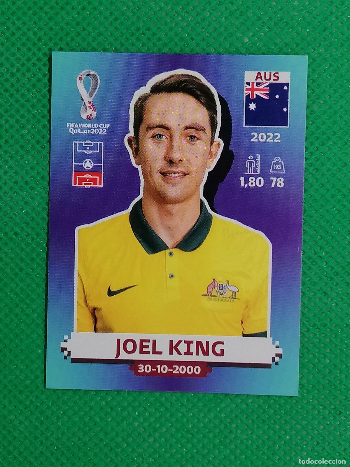 Cromos de f&uacute;tbol: AUS 8 AUS8 JOEL KING AUSTRALIA ⚽ PANINI MUNDIAL WORLD CUP QATAR 2022 STICKER ⚽