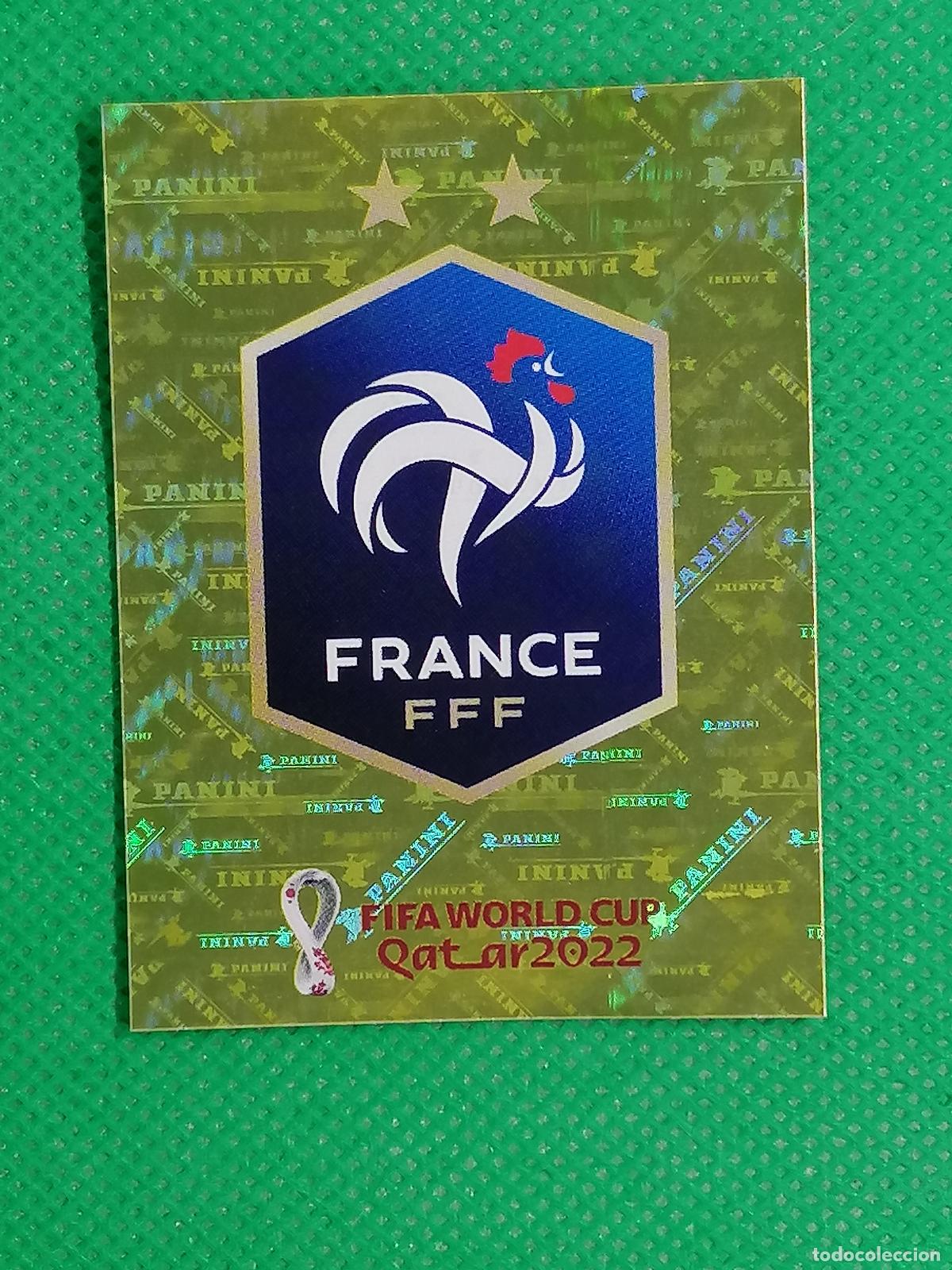 Cromos de F&uacute;tbol: FRA 2 FRA2 ESCUDO FRANCIA ⚽ PANINI MUNDIAL WORLD CUP QATAR 2022 STICKER ⚽