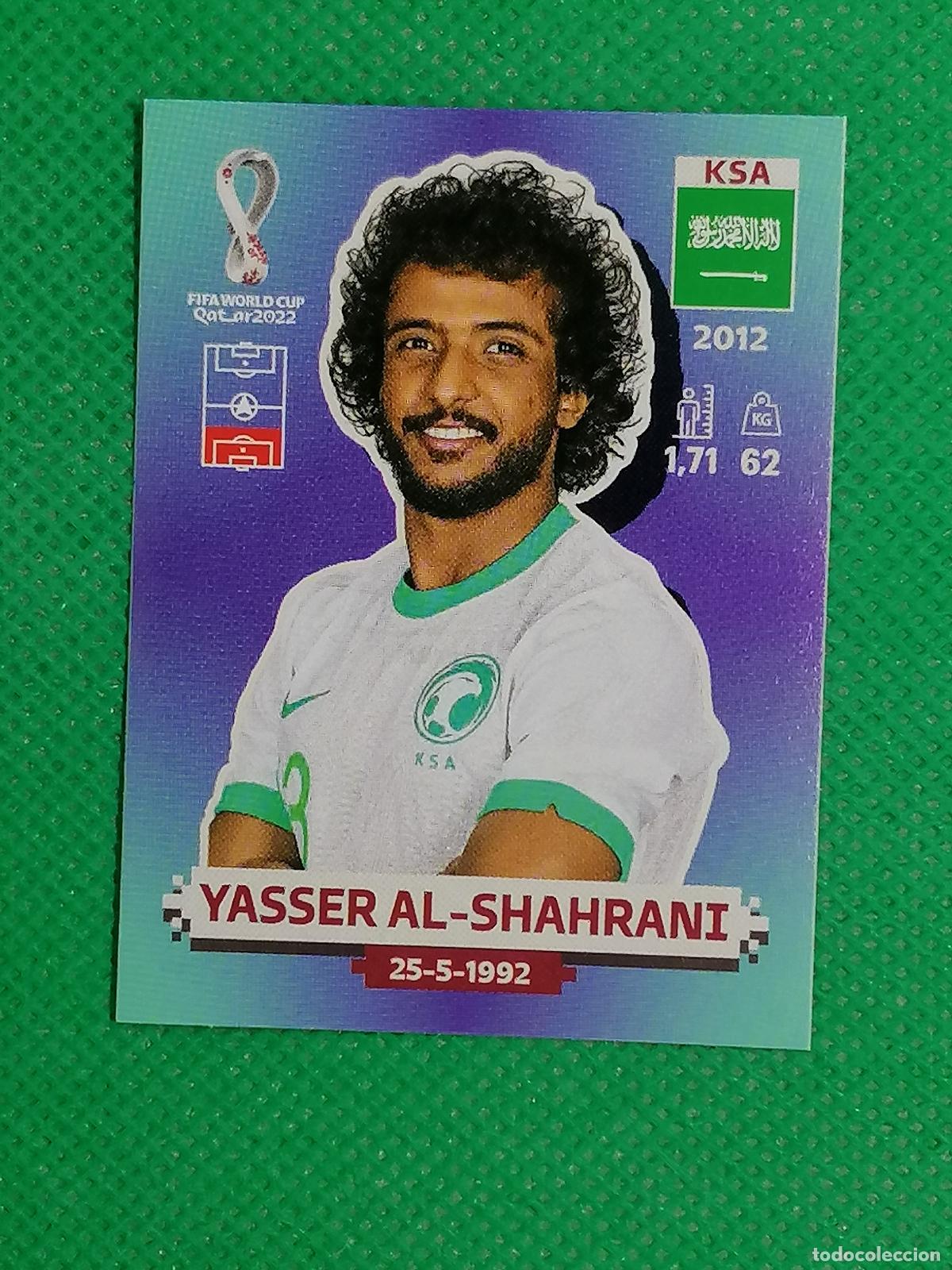 Cromos de f&uacute;tbol: KSA9 KSA9 YASSER AL SHAHRANI ARABIA SAUDI ⚽ PANINI MUNDIAL WORLD CUP QATAR 2022 STICKER ⚽