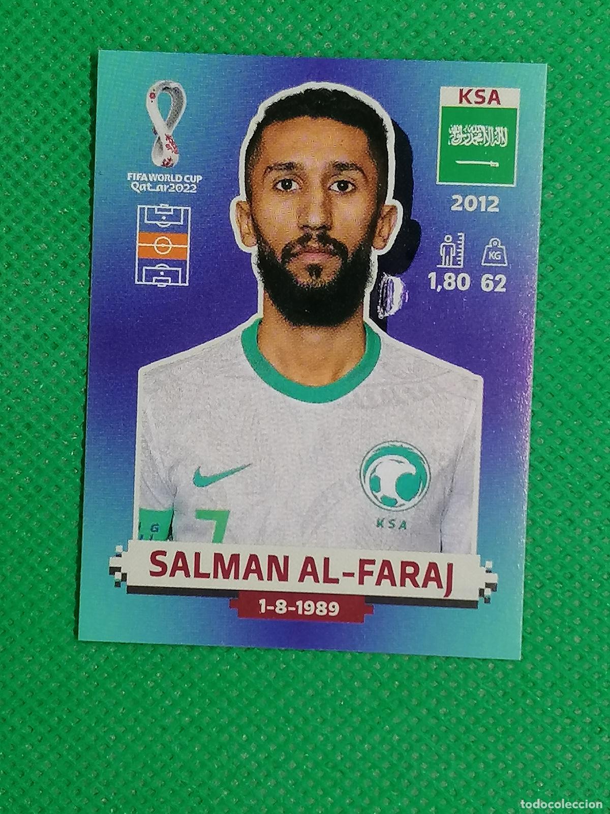 Cromos de Futebol: KSA12 KSA12 SALMAN AL FARAJ ARABIA SAUDI ⚽ PANINI MUNDIAL WORLD CUP QATAR 2022 STICKER ⚽