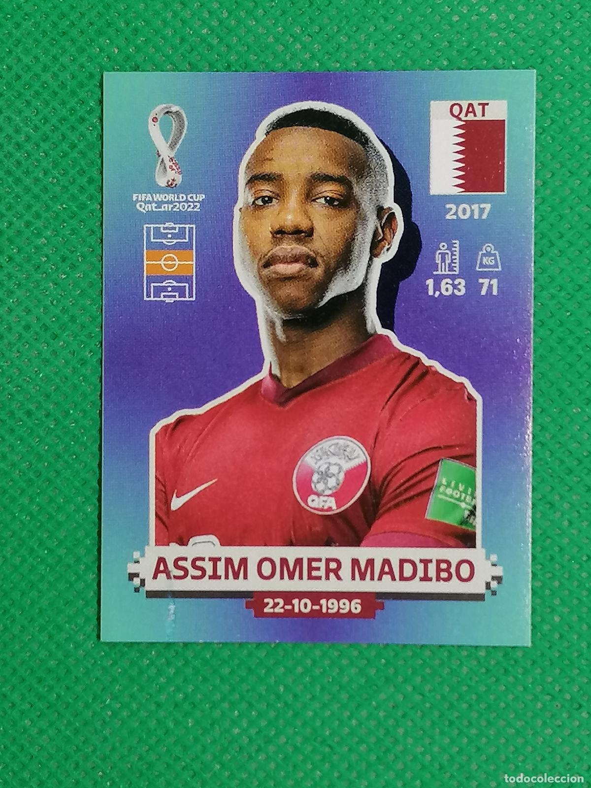 Football Stickers: QAT 14 QAT14 ASSIM OMER MADIBO QATAR ⚽ PANINI MUNDIAL WORLD CUP QATAR 2022 STICKER ⚽