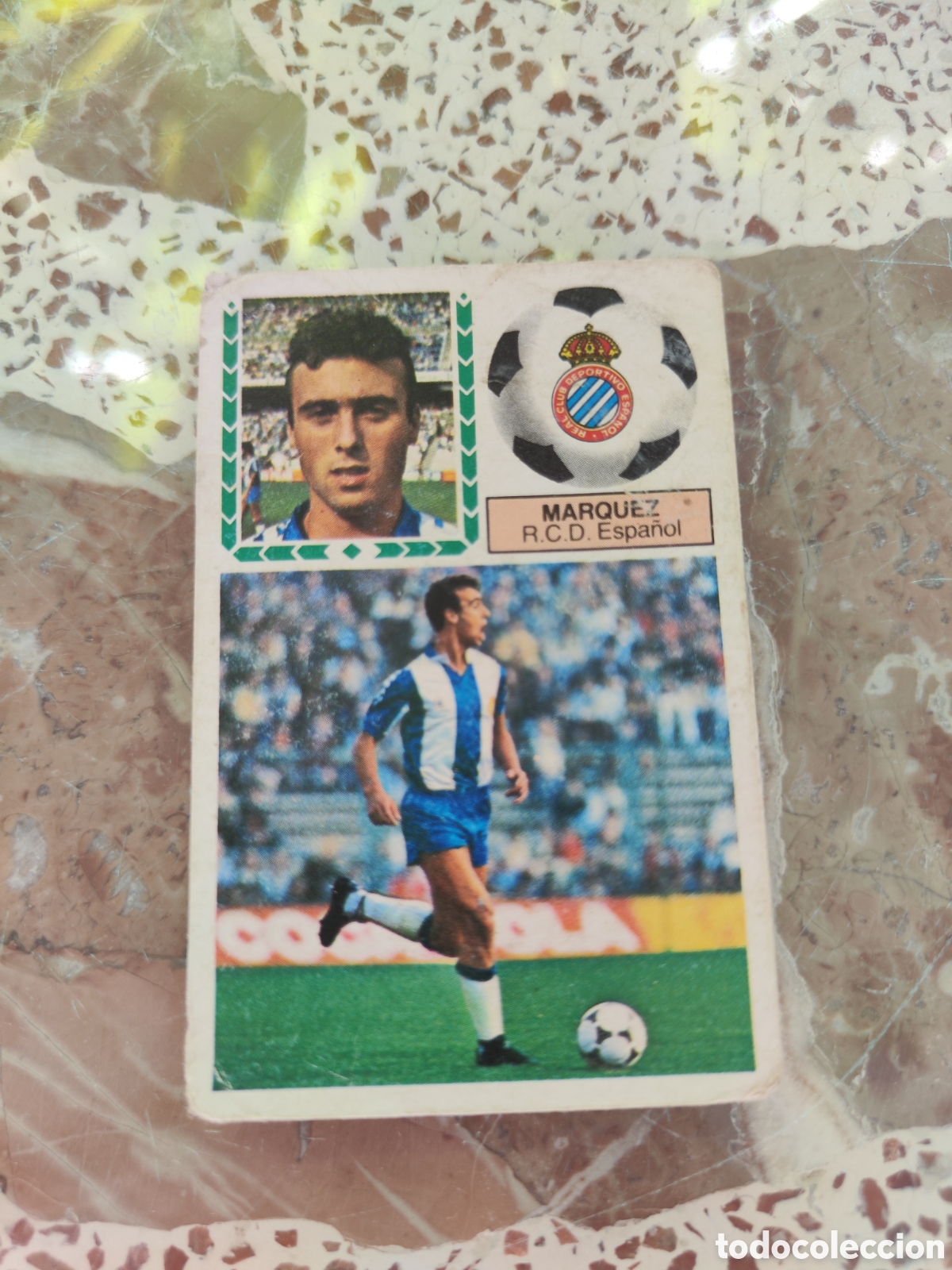 Cromos de f&uacute;tbol: Este 83 84 despegado Espa&ntilde;ol M&aacute;rquez sobado - Foto 1