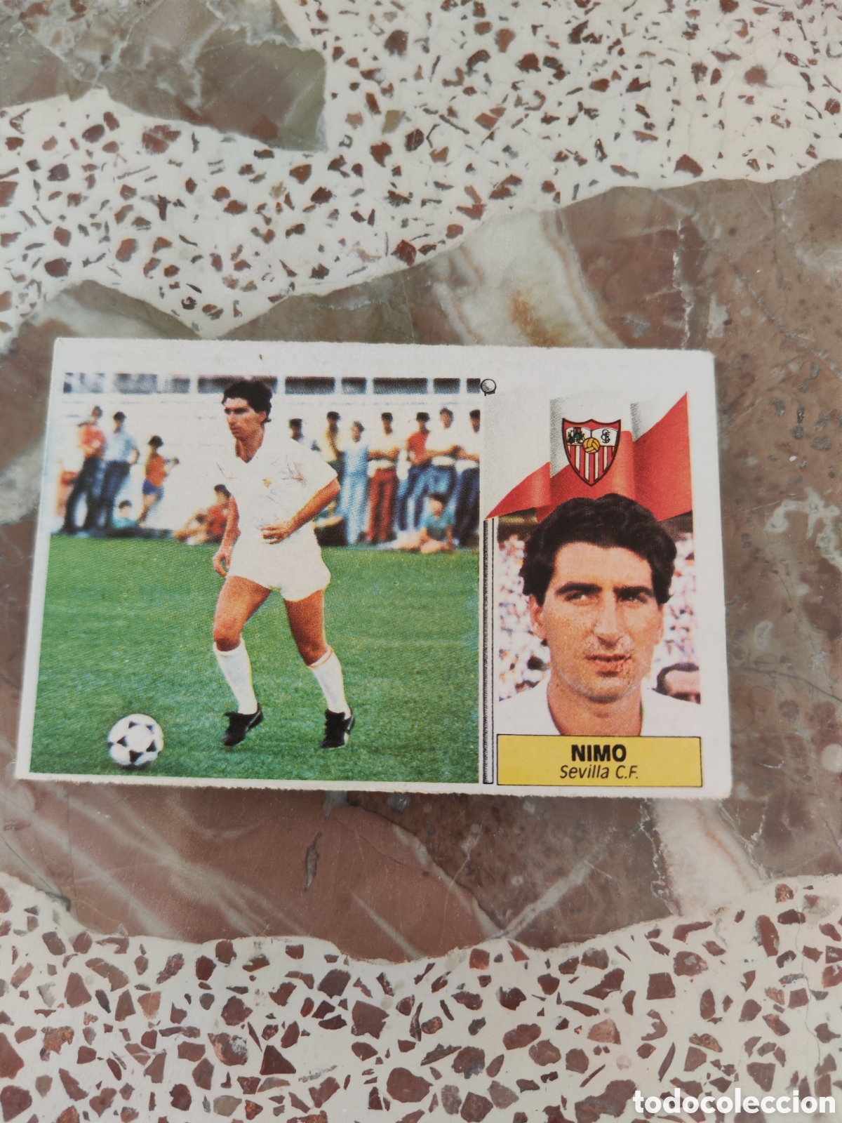 Cromos de f&uacute;tbol: Este 86 87 sin pegar Sevilla Nimo - Foto 1