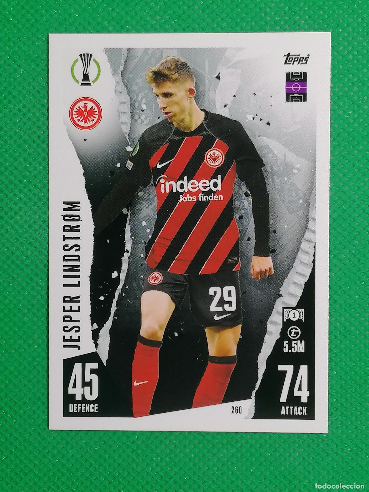 Cromos de F&uacute;tbol: 260 JESPER LINDSTROM EINTRACHT ⚽ TOPPS MATCH ATTAX 2023 2024 23 24 ⚽