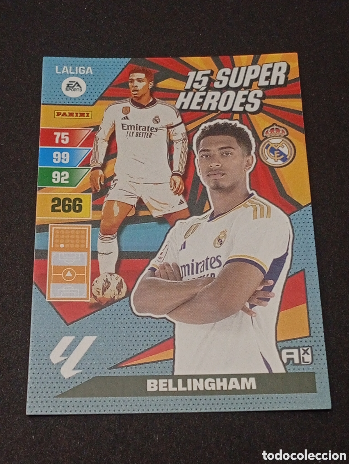Cromos de f&uacute;tbol: 15 super heroes BELLINGHAM REAL MADRID ADRENALYN 2023 2024 23 24 CROMOS DREAM BOX PANINI UK ENGLAND