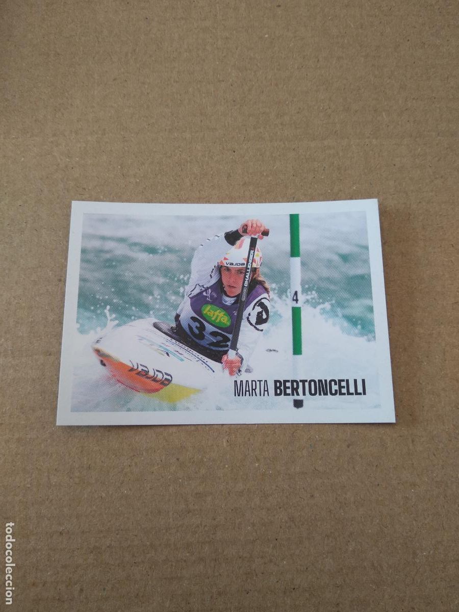 Cromos de f&uacute;tbol: 37 MARTA BERTONCELLI CANOA CROMO SUPER CHAMPS ITALIA 2021 ESSELUNGA JJOO JUEGOS OLIMPICOS