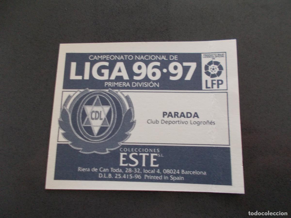 Cromos de f&uacute;tbol: ESTE 96-97 BAJA PARADA LOGRO&Ntilde;ES VENTANILLA CON TODA LA TRASERA - Foto 2