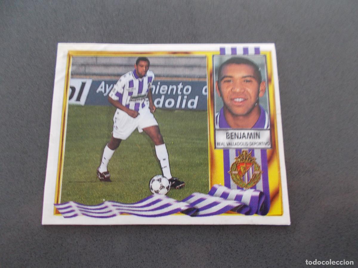 Cromos de f&uacute;tbol: ESTE 95-96 DOBLE CROMO BENJAMIN VALLADOLID VENTANILLA CON TODA LA TRASERA - Foto 1