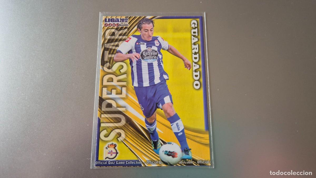 Cromos de Futebol: LOTE MUNDICROMO OFICIAL QUIZ GAME 2012 N&ordm; 732 SUPERSTAR MATE GUARDADO DEL DEPORTIVO DE LA CORU&Ntilde;A