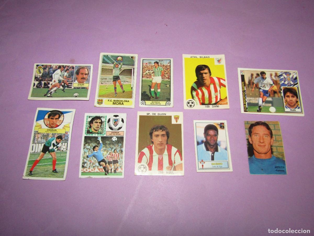 Cromos de f&uacute;tbol: Antiguo Lote de 10 Cromos de Futbol
