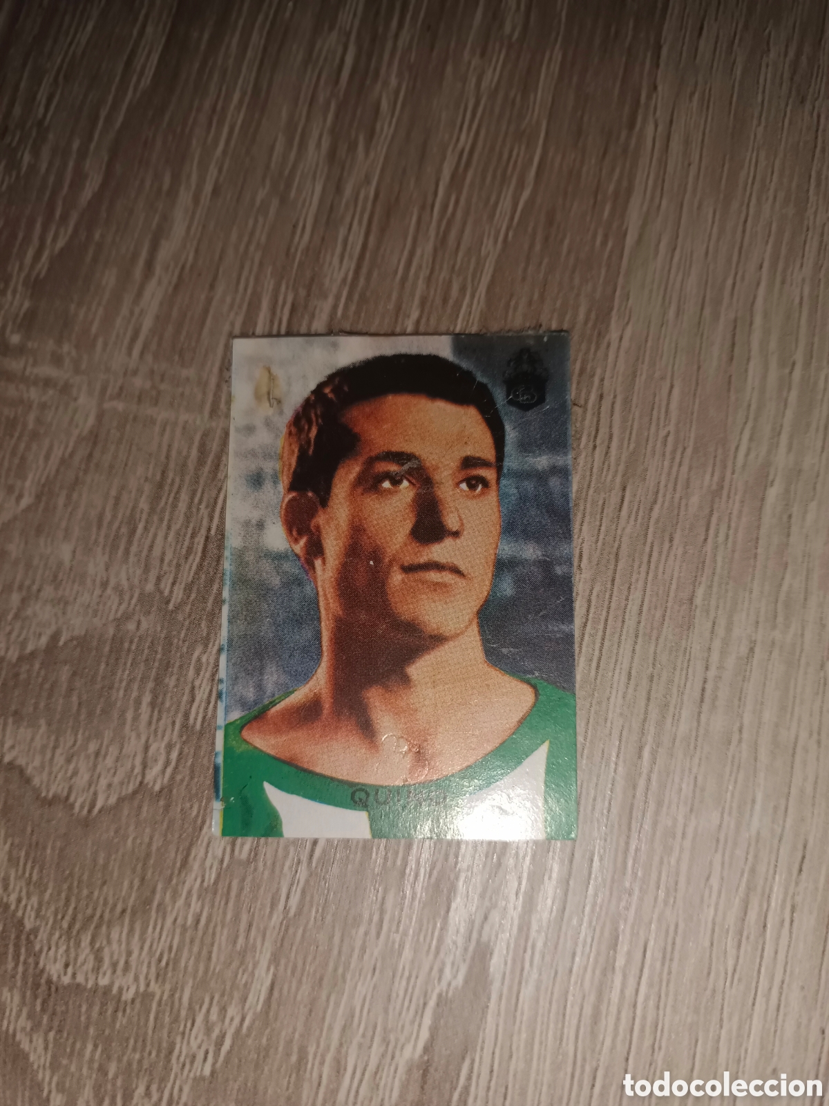 Cromos de F&uacute;tbol: Cromo Chobil 1966 Quino - Betis. Despegado. Buen estado. Muy dif&iacute;cil
