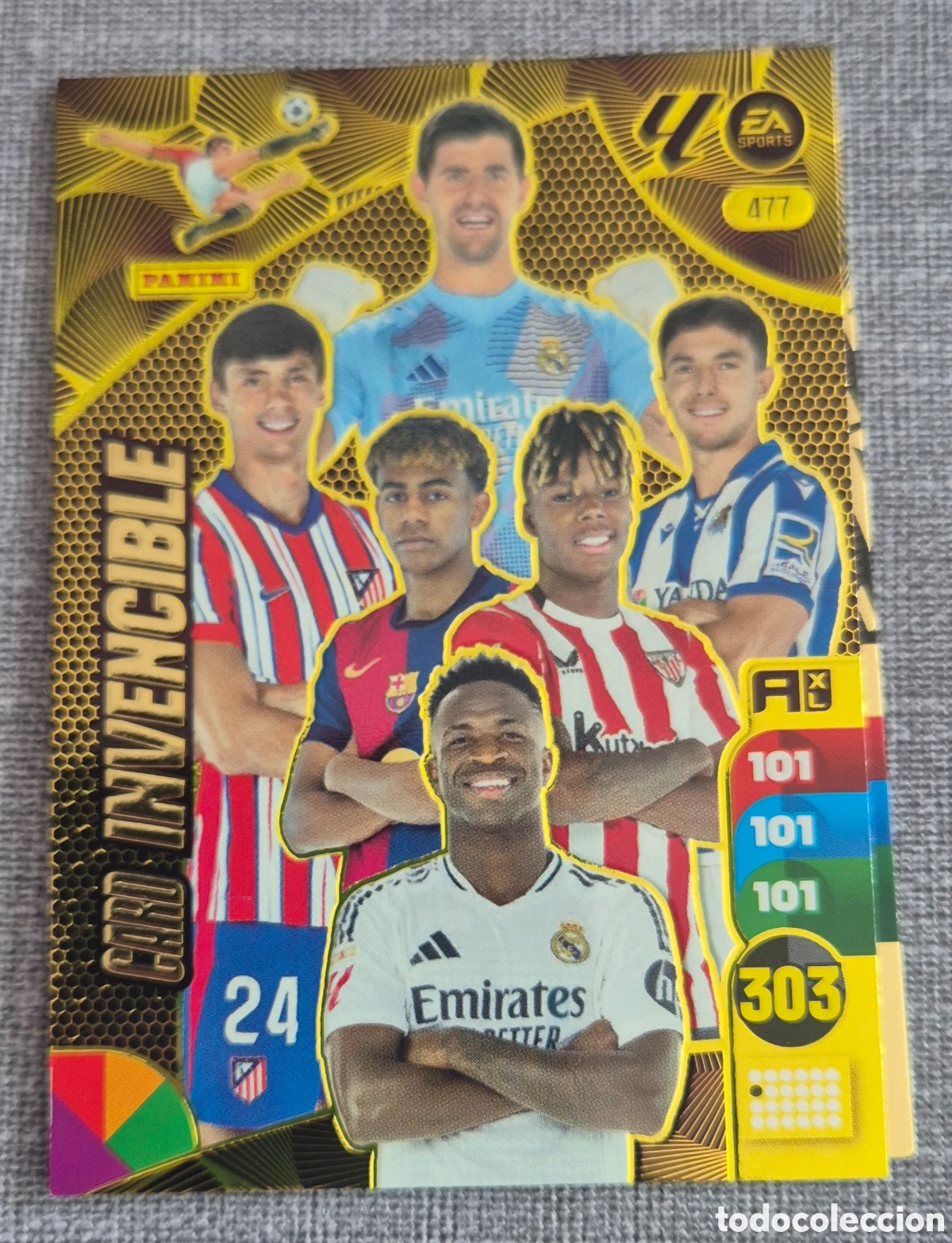 Cromos de F&uacute;tbol: 477 card invencible adrenalyn 25