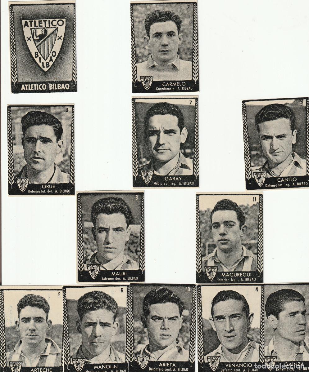 Cromos de F&uacute;tbol: 10527 -12 CROMOS NUEVOS LIGA 53 54 DE EDITORIAL BRUGUERA ATHLETIC DE BILBAO-EQUIPO COMPLETO