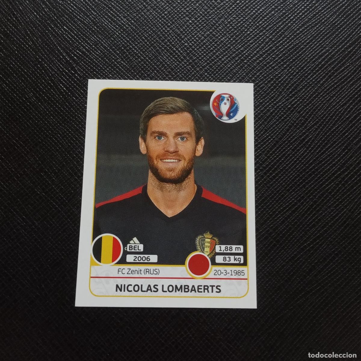 Cromos de F&uacute;tbol: 470 LOBAERTS BELGICA PANINI EURO EUROCOPA FRANCIA 2016 CROMO FUTBOL 16 - SIN PEGAR - X2
