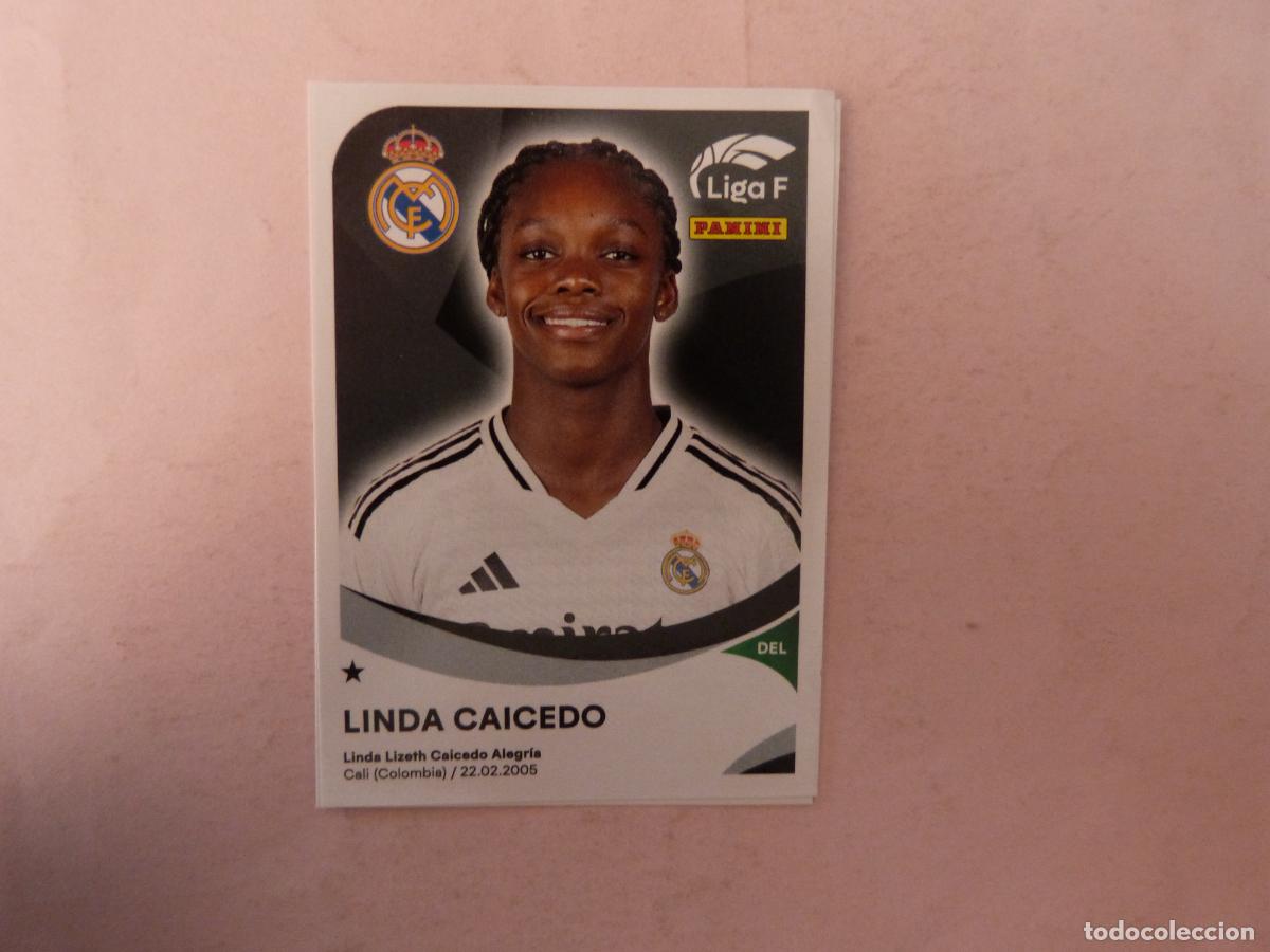 Cromos de F&uacute;tbol: CROMO DE FUTBOL CAICEDO REAL MADRID C.F. SIN PEGAR N&ordm; 258 A LIGA FEMENINA 2024-2025/24-25 PANINI