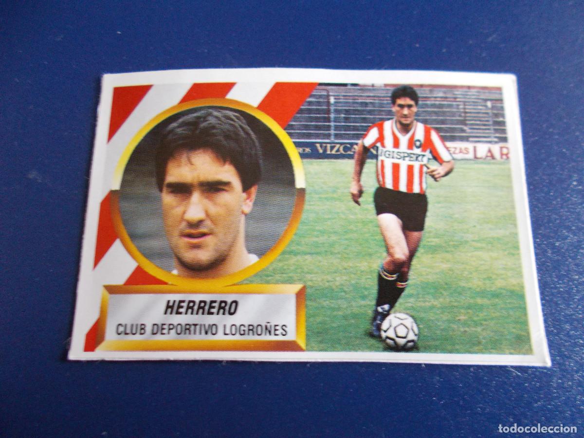 Cromos de f&uacute;tbol: ESTE 88-89 COLOCA HERRERO LOGRO&Ntilde;ES RECUPERADO IMPECABLE - Foto 1