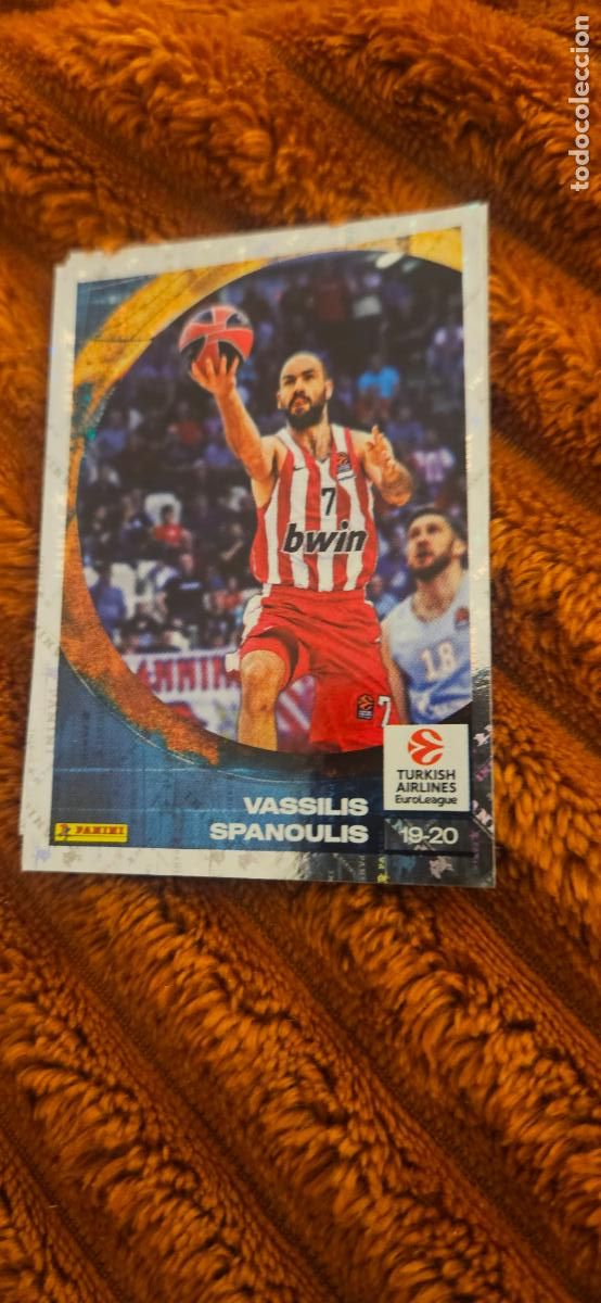 Fu&szlig;ball-Sticker: 407 spanoulis euroliga euroleague 2024 2025 24 25 sin pegar