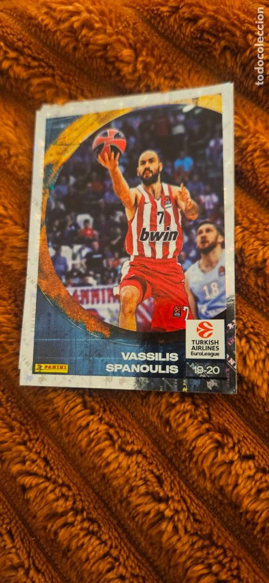 Cartes &agrave; collectionner de Football: 407 spanoulis euroliga euroleague 2024 2025 24 25 sin pegar