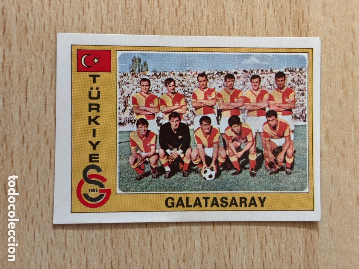 Cromos de F&uacute;tbol: # 283 Alineaci&oacute;n Galatasaray Turqu&iacute;a Euro Football 76 Panini sin pegar