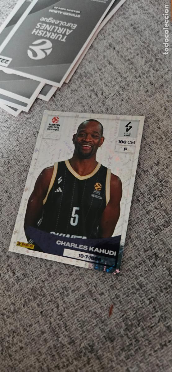 Cartes &agrave; collectionner de Football: 223 kahudi asvel euroliga euroleague 2024 2025 24 25