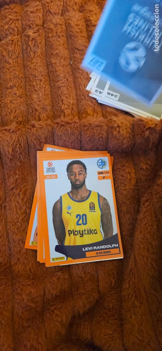 Cartes &agrave; collectionner de Football: 248 randolph macabbi l euroliga euroleague 2024 2025 24 25