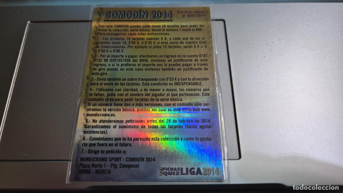 Cromos de f&uacute;tbol: LOTE MUNDICROMO OFICIAL QUIZ GAME 2014 COMODIN 2014 BRILLO RAYAS