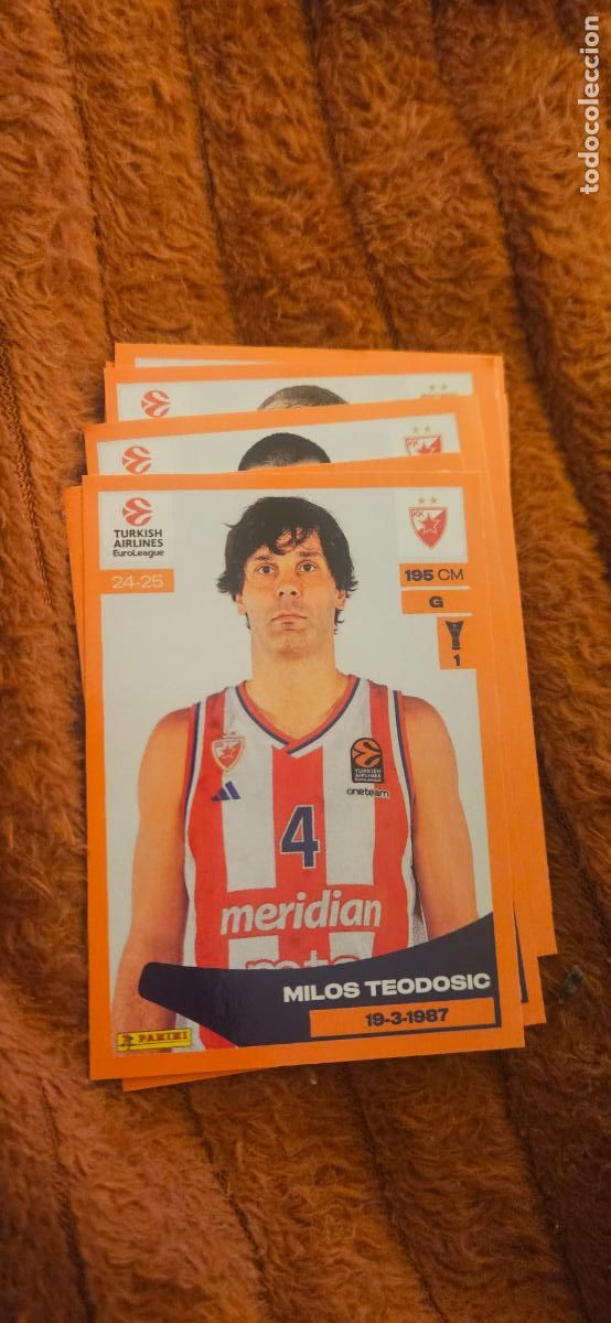 Figurine di Calcio: 140 teodosic estreja roja euroliga euroleague 2024 2025 24 25