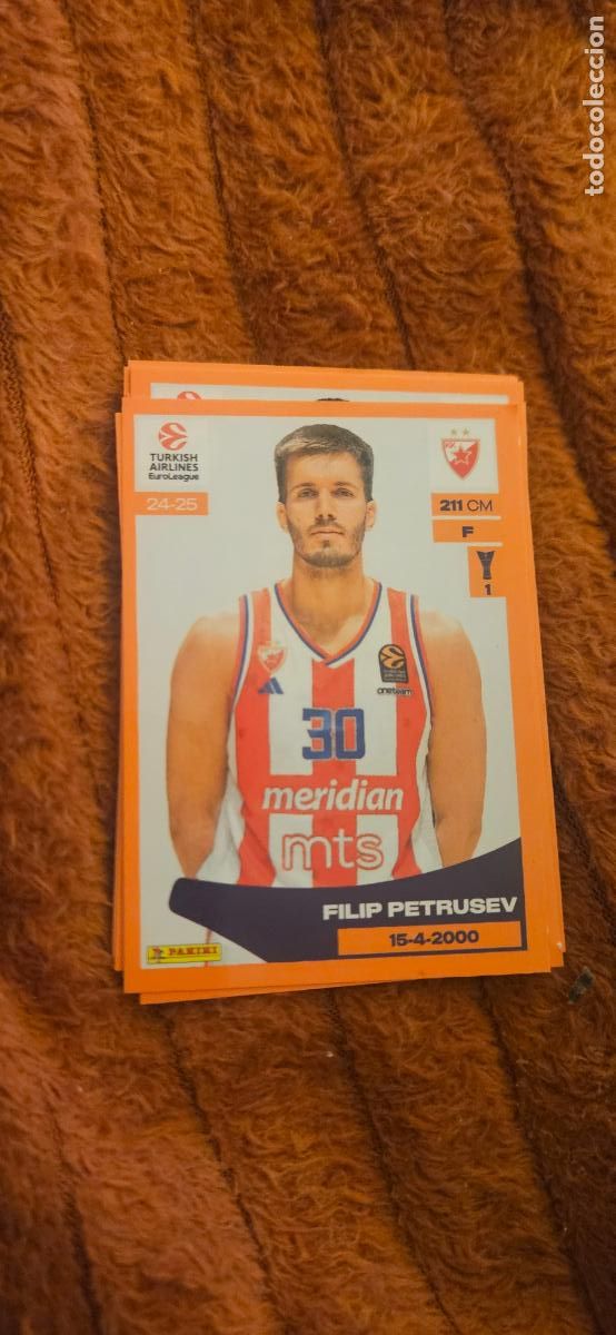 Figurine di Calcio: 149 petrusev estreja roja euroliga euroleague 2024 2025 24 25