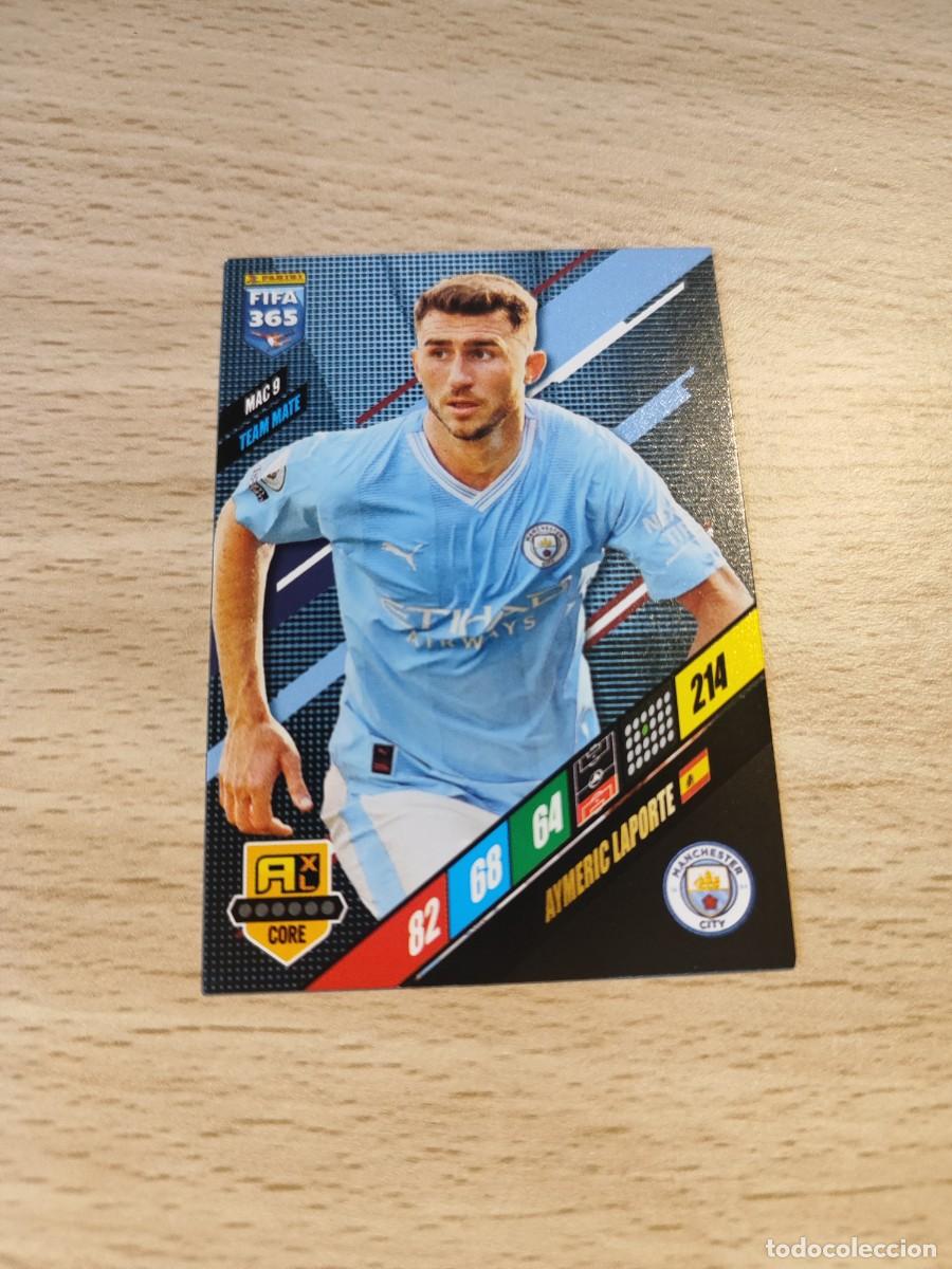 Cartes &agrave; collectionner de Football: MAC 9 MAC9 FIFA 365 2024 ADRENALYN XL AYMERIC LAPORTE MANCHESTER CITY PANINI 24 2023 23 CARD