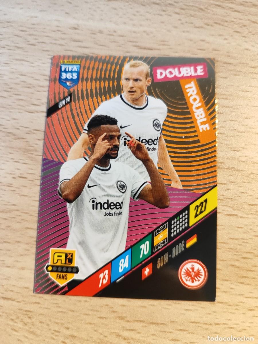 Fu&szlig;ball-Sticker: EIN 14 EIN14 FIFA 365 2024 ADRENALYN XL SEBASTIAN RODE / DJIBRIL SOW EINTRACHT FRANKFURT PANINI 24