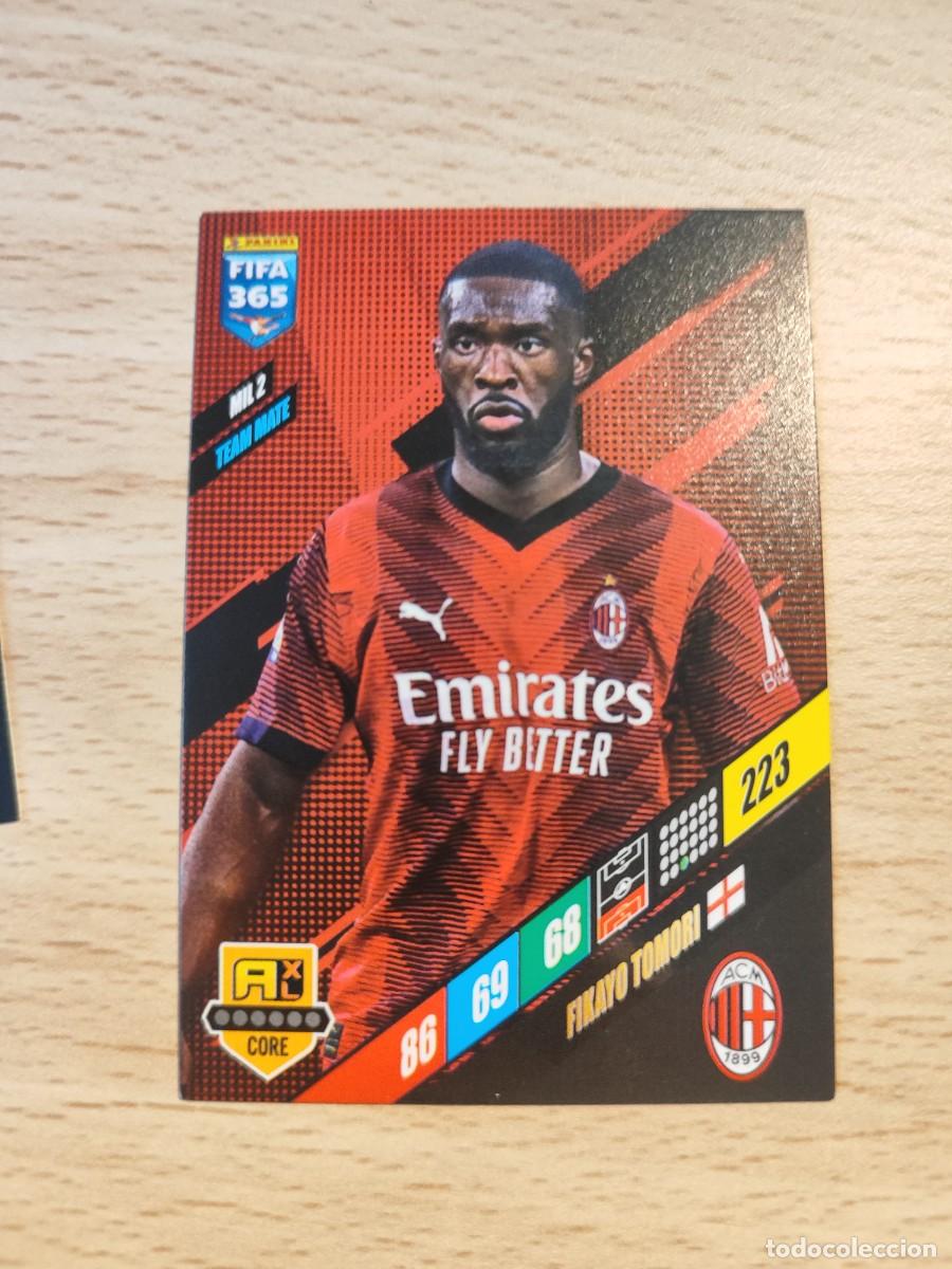 Fu&szlig;ball-Sticker: MIL 2 MIL2 FIFA 365 2024 ADRENALYN XL FIKAYO TOMORI AC MILAN PANINI 24 2023 23 CARD
