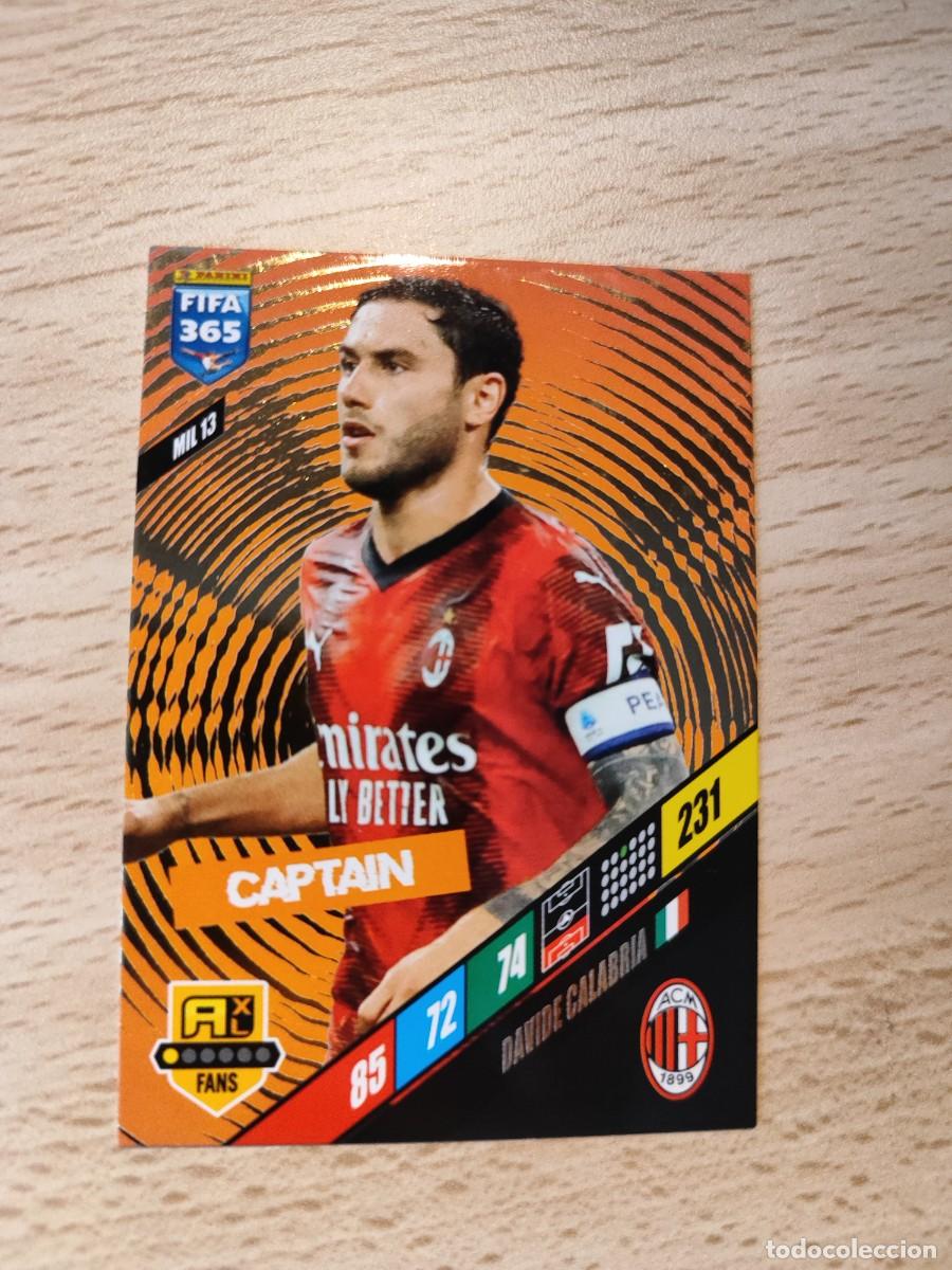 Figurine di Calcio: MIL 13 MIL13 FIFA 365 2024 ADRENALYN XL DAVIDE CALABRIA AC MILAN PANINI 24 2023 23 CARD CAPTAIN