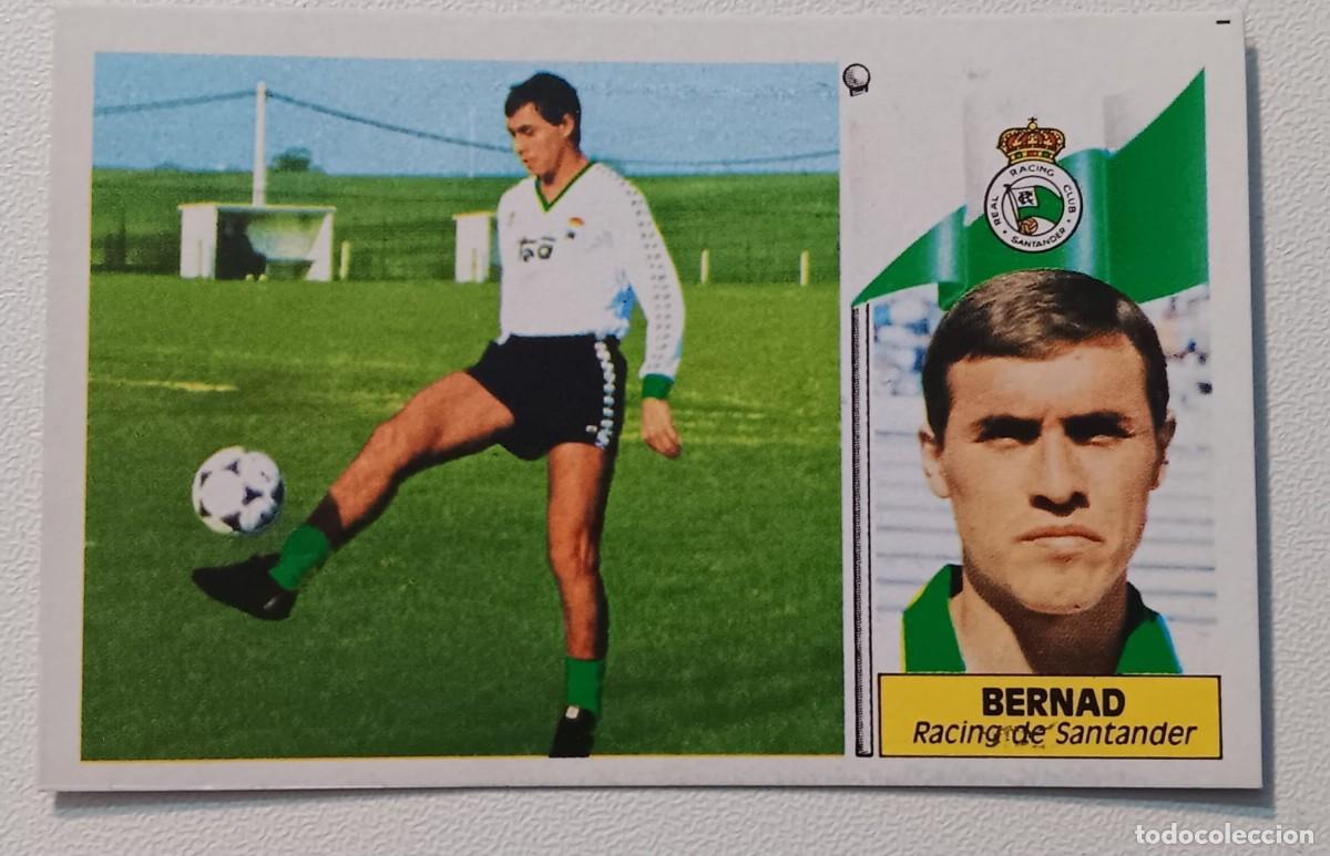 Figurine di Calcio: cromo de futbol BERNAD baja racing de santander temporada 1986 1987 ediciones este NO PEGADO