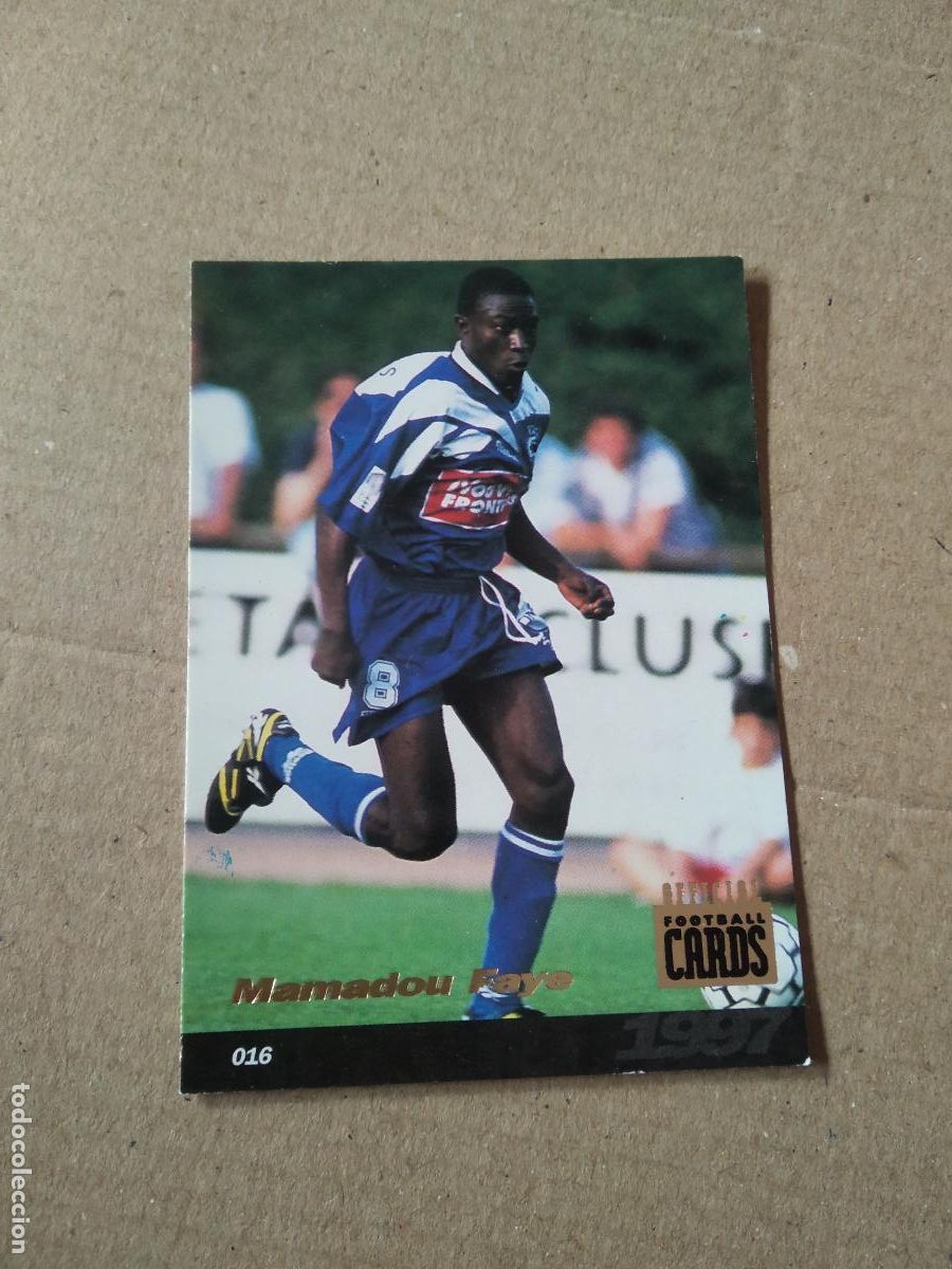Cromos de F&uacute;tbol: 16 MAMADOU FAYE BASTIA U.N.F.P. Football Cards 1996-1997 PANINI LIGA FRANCIA 96-97