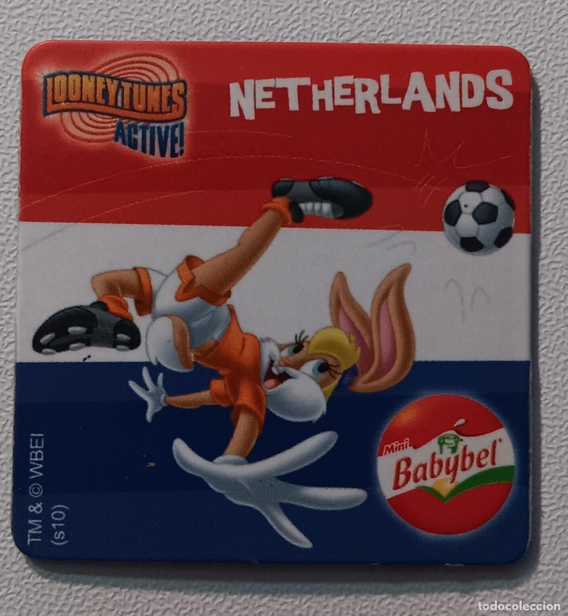 Figurine di Calcio: cromo iman serie looney tunes active selecciones futbol holanda promocion babybel